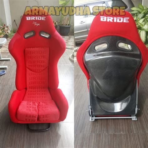 Jual Jok Racing Racing Seat Bride Lowmax Merah Carbon Di Lapak