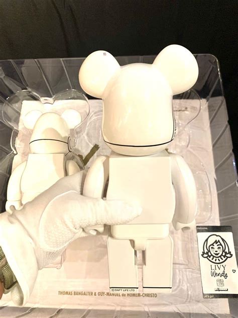 Rare Medicom Toy Bearbrick X Daft Punk White Suits Version Pack Set