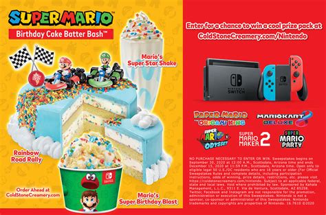 Cold Stone Creamery Whips Up New Super Mario Themed 56 Off