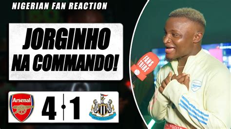 Arsenal Newcastle Godfrey Nigerian Fan Reaction Premier