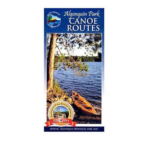 Algonquin Provincial Park Canoe Routes Planning Map