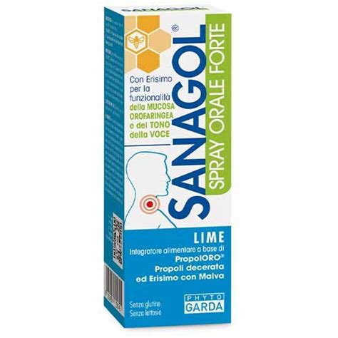 Sanagol Spray Forte Propoli Lime Vie Respiratorie 20 Ml