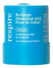 Respire Déodorant Menthe Eucalyptus Stick Solide Efficacité 48H Carton