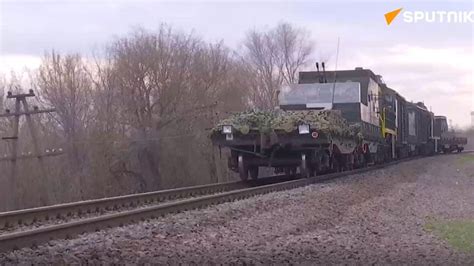 Video Russian MoD Releases Footage Of Volga Armored Train Operating In