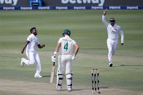 Asitha Fernando Celebrates After Making Aiden Markram His First Test