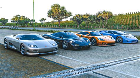 Koenigsegg Cc S Vs Bugatti Eb Ss Vs Mclaren F Vs Saleen S Forza