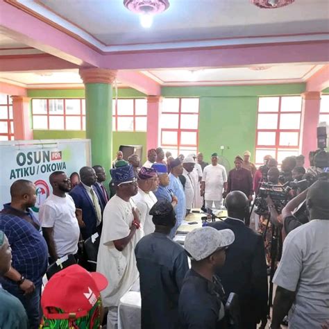 Osun Pdp Inaugurates Campaign Council For Atikuokowa Politics Nigeria