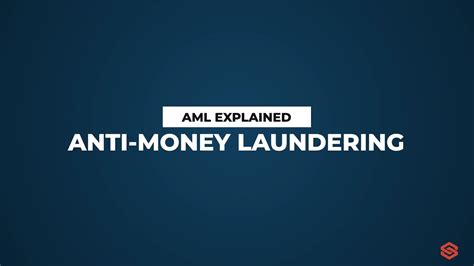 Anti Money Laundering AML L AML Explained 1 YouTube