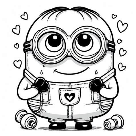 Cute Minion Coloring Page In 2024 Minion Coloring Pages Minions Coloring Pages Coloring Pages