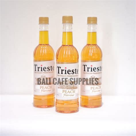 Jual Trieste Peach Syrup 650ml Sirup Rasa Buah Persik Shopee Indonesia