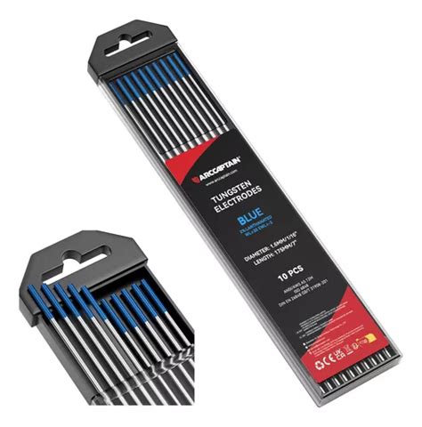 Arccaptain Electrodo De Tungsteno Para Soldadura Tig Azul Env O Gratis