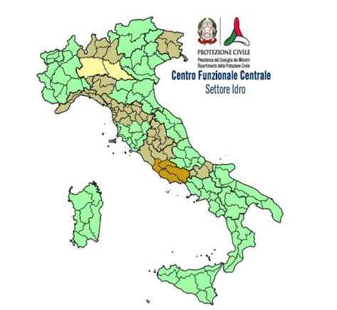 Allerta Meteo avviso della Protezione civile criticità al Nord e sul