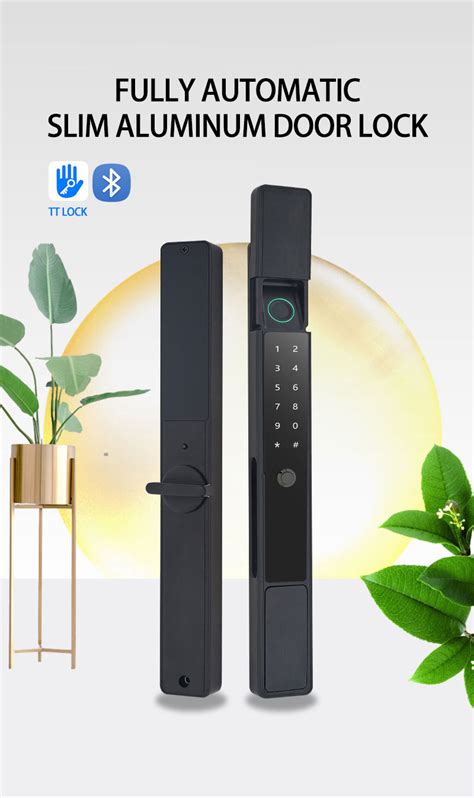 WF 021B Fully Automatic Fingerprint Slim Door Lock Waterproof IPX5 TT