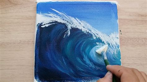 Easy Acrylic Painting How To Painting Sea Wave Acrylic Painting For