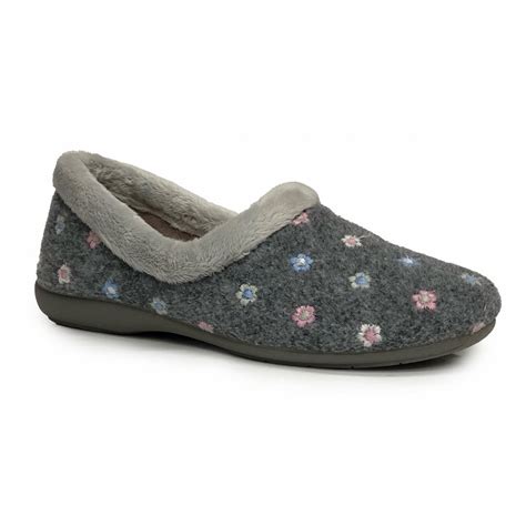 Womens Kylie Grey Slippers Ulh066 Womens From Marshall Shoes Uk