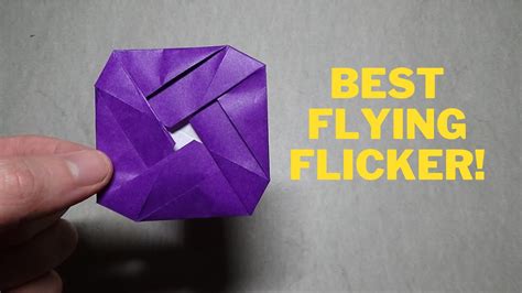 Very Well Flying Flicker Pure Origami Youtube