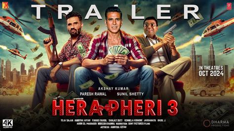 HERA PHERI 3 Hindi Trailer Akshay Kumar Paresh Rawal Sunil