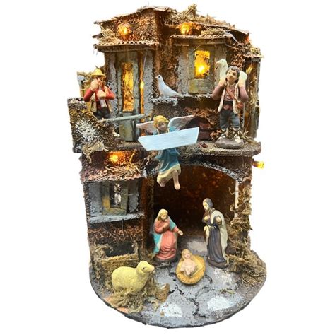 Presepe Artigianale Con Pastori Cm Presepi Fai Da Te