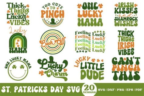 Retro St Patricks Day Svg Bundle Graphic By Craftlabsvg · Creative