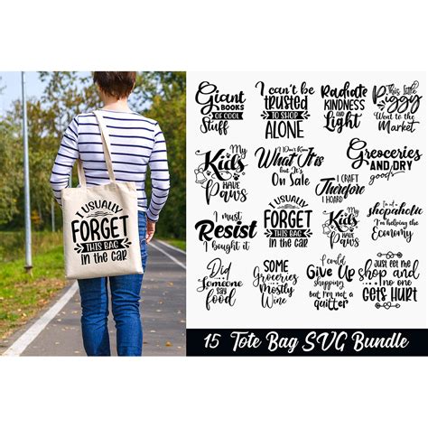 Funny Tote Bag Svg Bundle Tote Bag Quotes Svg Tote Bag Sayings Svg