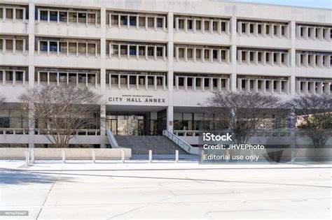 Houston City Hall Annex Building Is Shown In Houston Tx Usa Stock Photo