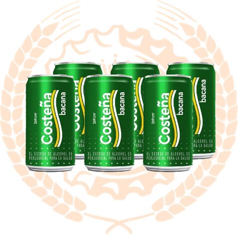 Cerveza Costeña Bacana Lata 330ml Sixpack