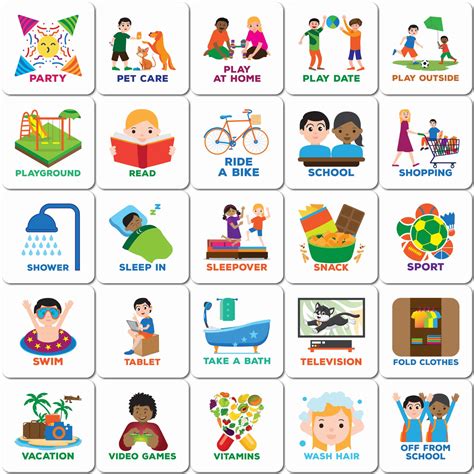 visual schedule party