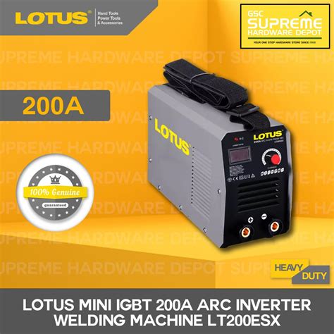 Lotus Mini Igbt Arc Inverter Welding Machine 200a Lt200esx Shopee