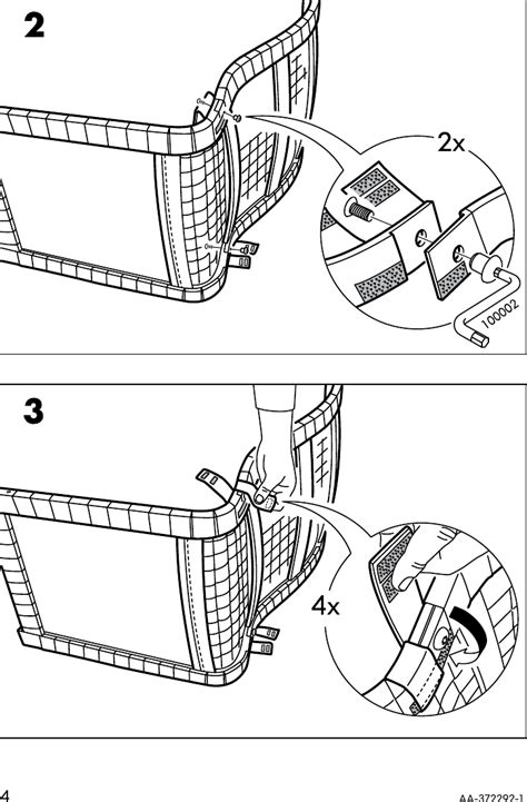 Ikea Poang Chair Frame W Webbing Assembly Instruction