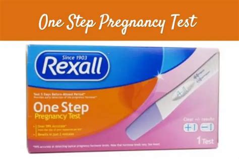 One Step Pregnancy Test Instructions Brands Accuracy