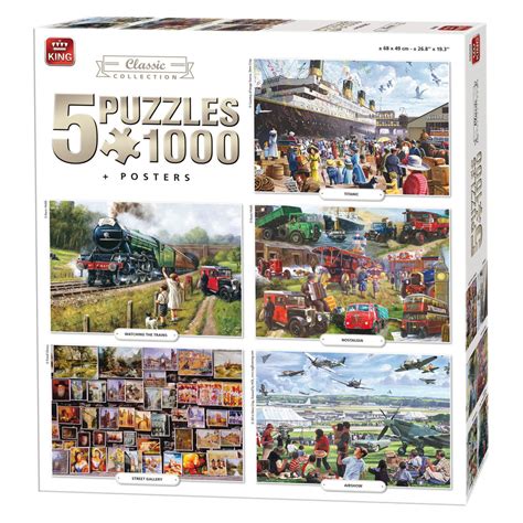 Puzzle Pi Ces Coffret Puzzles Avec Posters King Puzzles