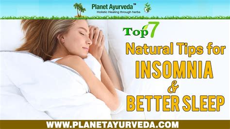 Top 7 Natural Tips For Insomnia And Better Sleep Youtube