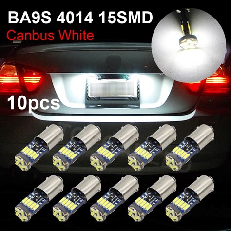 Pcs Ba S T W H W Led Canbus Error Free Smd Led Bulbs White