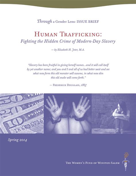 Issue Brief Human Trafficking 2014 By The Winston Salem Foundation Issuu