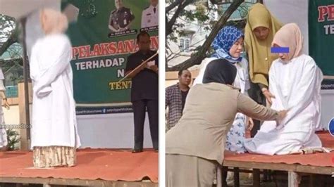 VIRAL Wanita Muda Bersuami Di Aceh Dicambuk 100 Kali Karena Ketahuan