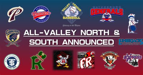 All Valley Teams Selection Valley League Baseball