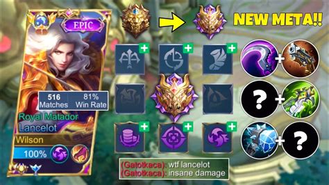 Lancelot New Meta Perfect Build Emblem For Global Lancelot