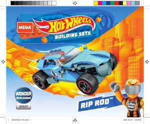 Handleiding Mega Construx Set Gyg Hot Wheels Rip Rod