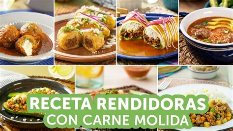 Recetas Rendidoras Con Carne Molida Kiwilim N Youtube