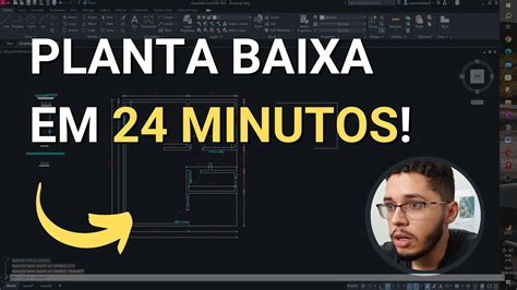 Planta Baixa No Autocad Para Iniciantes Youtube