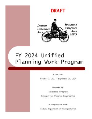 Fillable Online Final Unified Planning Work Program Upwp Fax Email