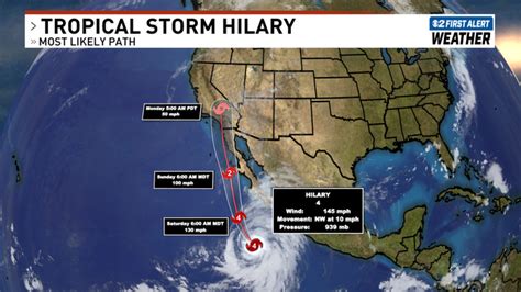 Hurricane Hilary upgraded to Category 4 storm as it makes way to US-Mexico border