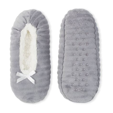 Fuzzy Babba Womens Slipper Sock Texture Stripe