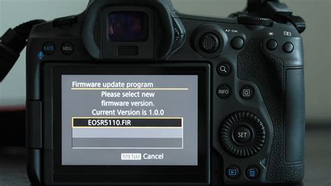 Canon Eos R Firmware Update Tutorial Youtube