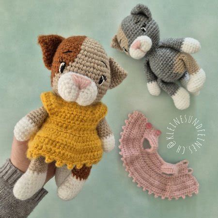 K Tzchen Lucy Amigurumi Katze Mit Kleid H Keln H Kelanleitung Pdf