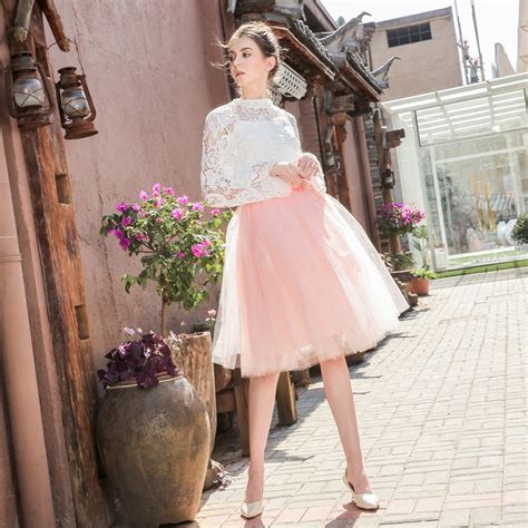 New Fashion 6 Layers 65cm Tulle Skirts Womens Black Gray White Adult