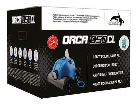 Robot Piscine Orca 050cl Autonome Sans Fil Jusquà 80m²