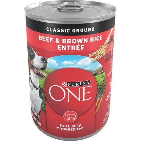 PURINA ONE SmartBlend Classic Ground Beef Brown Rice Entree Adult