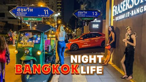 Bangkok Nightlife Walk Around Sukhumvit Road Soi Youtube