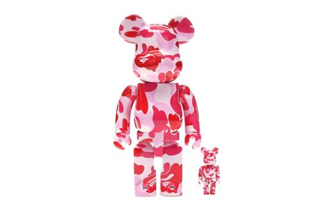 Bearbrick A Bathing Ape Abc Camo 100 And 400 Set Pink Kr